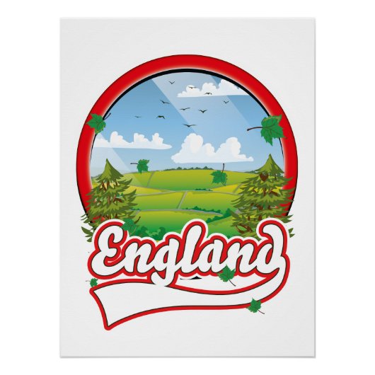 イングランドの旅ロゴ ポスター (正面)