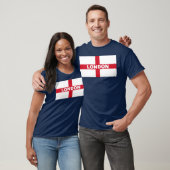 イングランドの旗のロンドン市　面白い Tシャツ (ユニセックス)