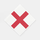 イングランドの旗 スタンダードランチョンナプキン (角)