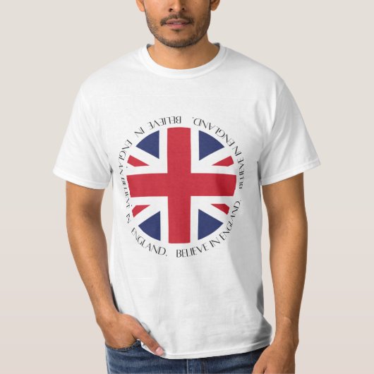 イングランドの旗 愛国的な衣類 Tシャツ (正面)