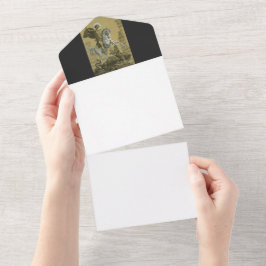 イングランドの聖ジョージ寺院 オールインワン招待状