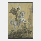 イングランドの聖ジョージ寺院 キッチンタオル (縦)