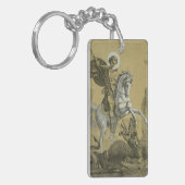 イングランドの聖ジョージ寺院 キーホルダー (正面左)