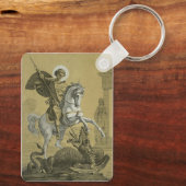 イングランドの聖ジョージ寺院 キーホルダー (裏面)