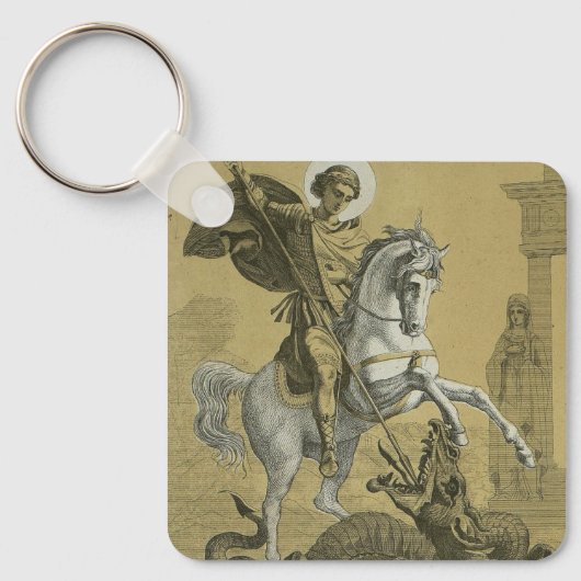 イングランドの聖ジョージ寺院 キーホルダー (正面)