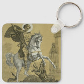 イングランドの聖ジョージ寺院 キーホルダー (裏面)