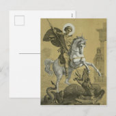 イングランドの聖ジョージ寺院 シーズンポストカード (正面/裏面)