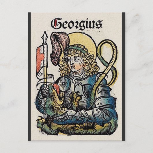 イングランドの聖ジョージ寺院 シーズンポストカード (正面)