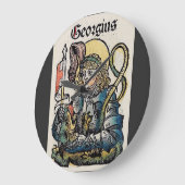 イングランドの聖ジョージ寺院 ラージ壁時計 (傾斜)