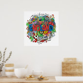 イングランドアートイラストレーションポスター ポスター (キッチン)