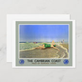 イングランドカンブリア海岸ヴィンテージ旅行ポスター ポストカード (正面/裏面)