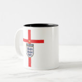 イングランドソッカーズジャージー2020 2021サッカーチーム ツートーンマグカップ (正面左)