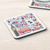 イングランドトラベルドードルズ コースター (左側)