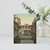 イングランドヴィンテージ写真、ケンブリッジのBridge of Sighs ポストカード (スタンド正面)