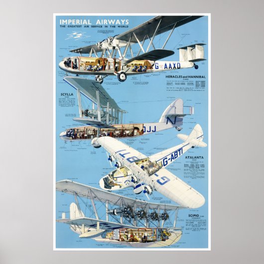 イングランドヴィンテージ旅行ポスター復元 ポスター (正面)