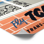 イングランドヴィンテージ旅行ポスター復元 ポスター (角)