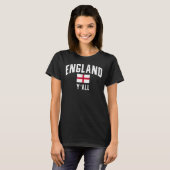 イングランド全素晴らしイギリス英国国旗 Tシャツ (正面フル)