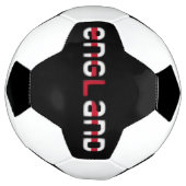 イングランド国旗の色タイポグラフィスポーツ サッカーボール (回転)