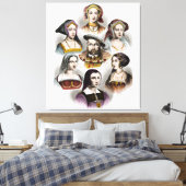 イングランド国王ヘンリー8世 | 6人の妻 キャンバスプリント (インサイチュ (寝室))