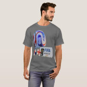 イングランド対パナマの激突 Tシャツ (正面フル)