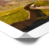 イングランド湖地区のキルクストン峠 ポスター (角)