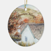 イングランド湖地区バターメア村 セラミックオーナメント (左)