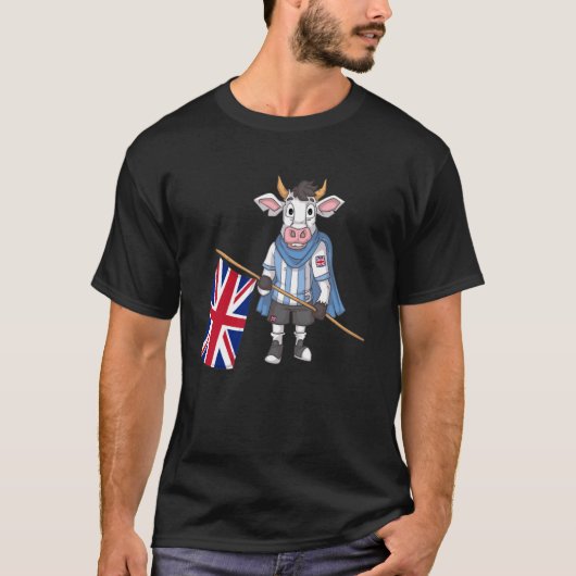 イングランド牛のファン Tシャツ (正面)