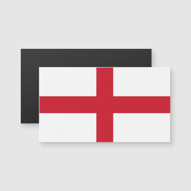 イングランド磁気ビジネスカード国旗 (正面/裏面)