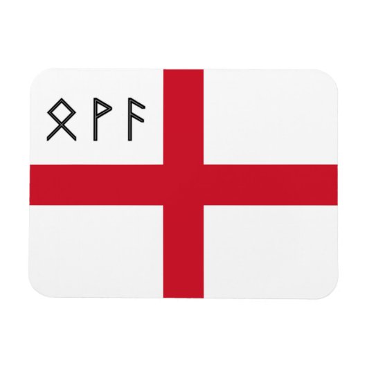 イングランド磁石 – AngloSaxon Runesの国旗 マグネット (横)