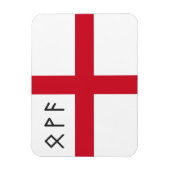 イングランド磁石 – AngloSaxon Runesの国旗 マグネット (縦)