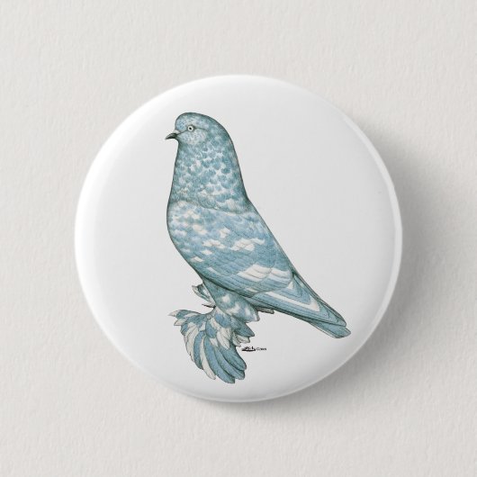 イングランド西部タンブラー:ラベンダー・モトル 缶バッジ (正面)