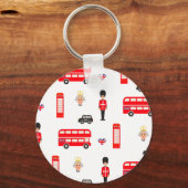 イングランド記号パターン キーホルダー (正面)