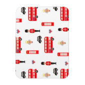 イングランド記号パターン マグネット (縦)