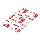 イングランド記号パターン マグネット (左側)