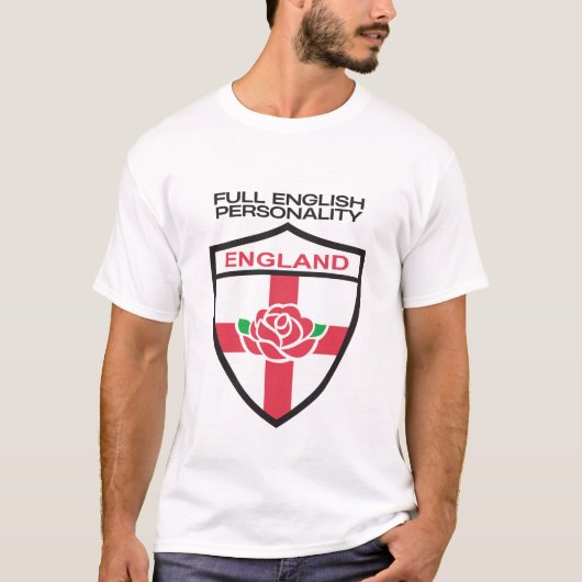 イングランド贔屓な個性 Tシャツ (正面)