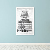 イングランド銀行の展望 キャンバスプリント (インサイチュ (ウッドフロア))