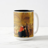 イングランド銀行の配当日（株式市場） ツートーンマグカップ (正面右)