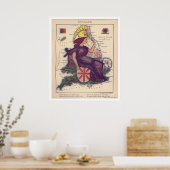 イングランド風景図1868年 ポスター (キッチン)