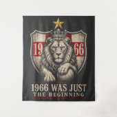 イングランド1966ライオンサッカー タペストリー (正面)