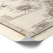 イングランド・アトラスの地図 ポスター (角)