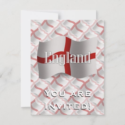 イングランド·ウェーブ旗 招待状 (正面)