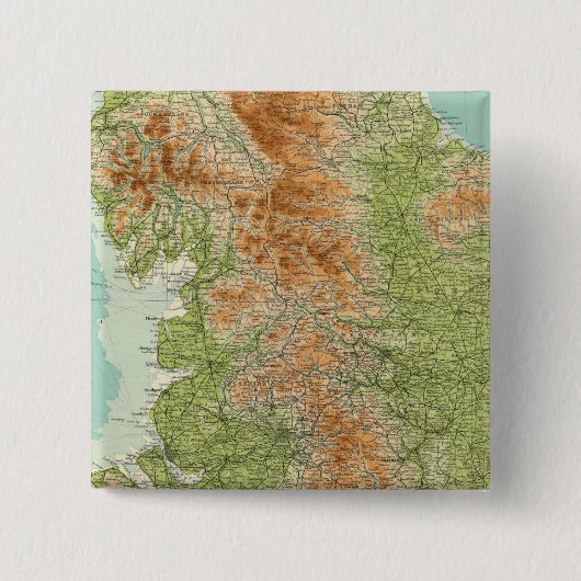 イングランド·ウェールズ北部 缶バッジ (正面)