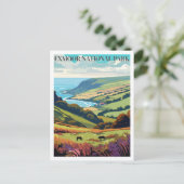 イングランド,エクムーア国立公園 ポストカード (スタンド正面)