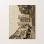 イングランド，ケント，カンタベリー西門 ジグソーパズル (縦)