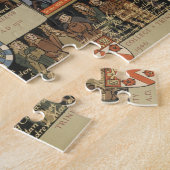 イングランド,ケンブリッジの絵画地図 ジグソーパズル (側面)