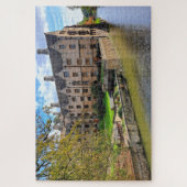 イングランド，ケンブリッジ，キングス・カレッジ，ボドリーのコート ジグソーパズル (縦)