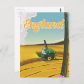 イングランド・コンバイン旅行ポスター ポストカード (正面/裏面)
