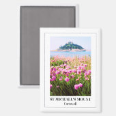 イングランド，コーンウォール州，セント・マイケル山 マグネット (正面/裏面)