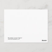 イングランド，コーンウォール州，ムーセホール ポストカード (裏面)