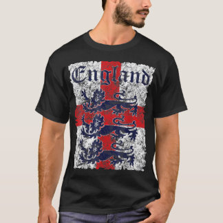 イングランド・サッカージャージースタイルイングランド国旗のラグビーT-S Tシャツ